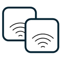 Icon representing dual microphones
