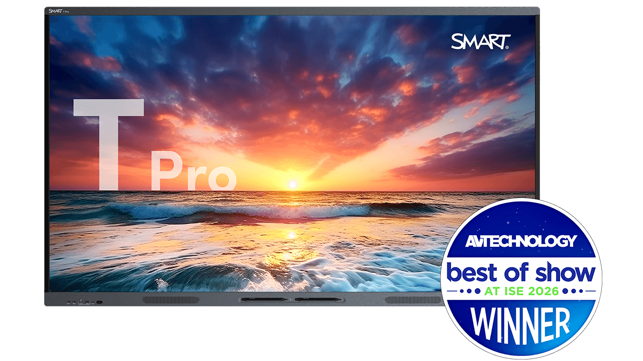 SMART Board T Pro series interactive display with Dolby Vision logo